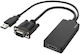 Hama Converter Vga+usb Male Hdmi Female Full Hd 1080p Black