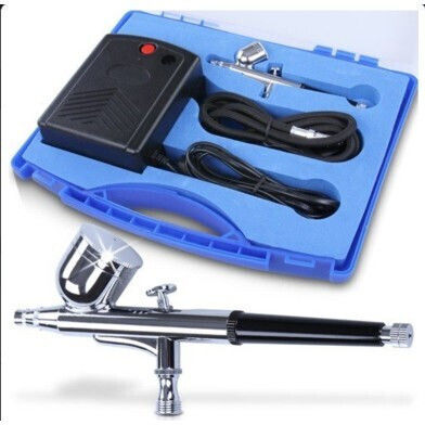Airbrush Compressor Set Gun 0.2 mm Hose Carrying Case Replacement Airbrush Spare Injector Modeling