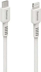 HAMA USB-C to Lightning Cable White 1m 00187284