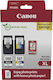 Canon PG-560XL Black & CL-561XL Colour Ink Cartridge + Photo Paper Value Pack Пакет за снимки с 1 мастило за мастиленоструен принтер Черно (3712C008)