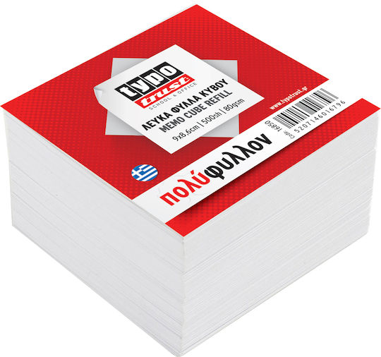 Typotrust Note Pads in Cube White 9x8.6pcs