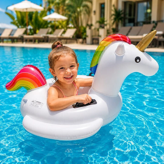Sainteve Kids' Swim Ring Unicorn For 1-3 Years Old White