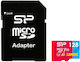 Silicon Power Superior microSDHC 128GB Class 10 U3 V30 A1 UHS-I with Adapter