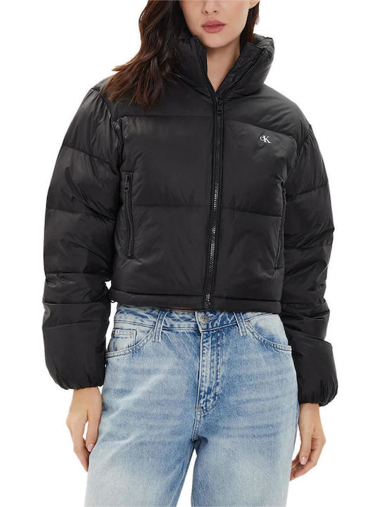 Calvin Klein Crop Γυναικείο Puffer Μπουφάν για ...