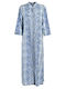 Ble Resort Collection Women's Maxi Caftan Beachwear Blue