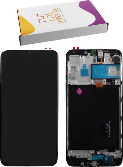 Hyper Fix Screen with Touch Mechanism and Frame for Samsung A105 A10 (Black)