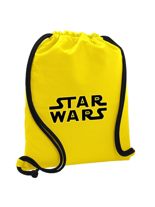 Koupakoupa Star Wars Παιδική Τσάντα Πουγκί Κίτρινη 48x40εκ.
