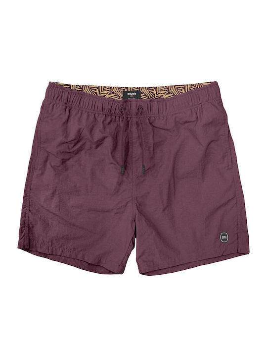 Double Herren Badebekleidung Shorts BORDO