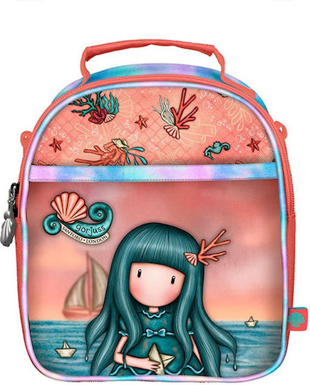 Santoro School Insulated Hand Lunch Bag Orange Gorjuss 20 x 8.5 x 24cm
