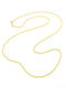 Korifidis Gold Chain Neck 14K Thin Thickness 1mm and Length 44cm