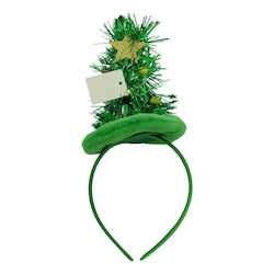 Grünes Stirnband mit Baum-Muster