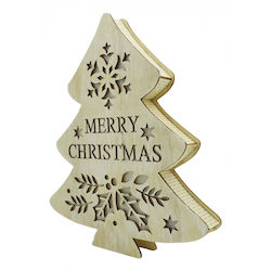 Illuminated Tree with Inscription White Illuminated Tree with Inscription White