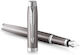 Parker Writing Pen Medium Gray made of Brass with Blue Ink