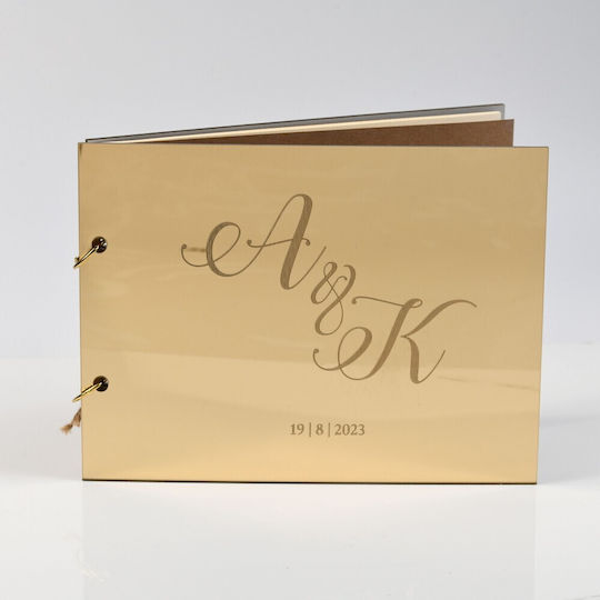 Βιβλίο Ευχών Plexiglass Χρυσό Book002