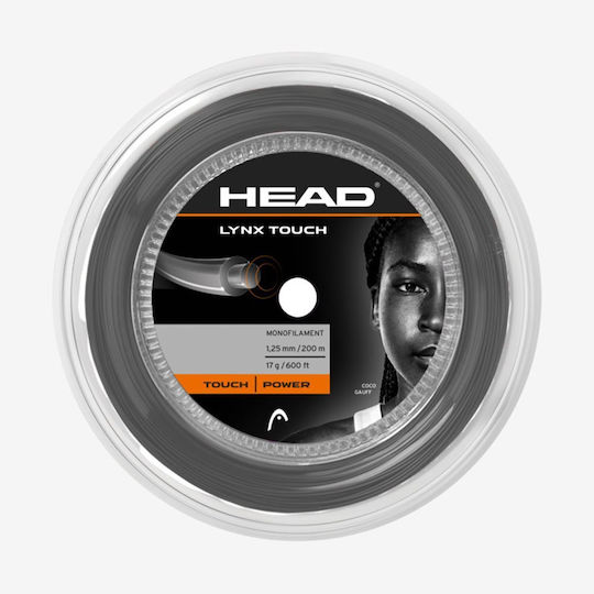 Lynx Touch Χορδη Tennis Head Διάμετρος 1.30mm Black