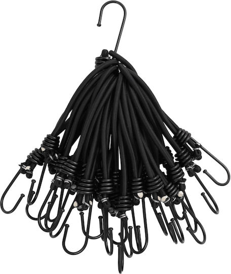 vidaXL Curea 17cm Negru 25buc