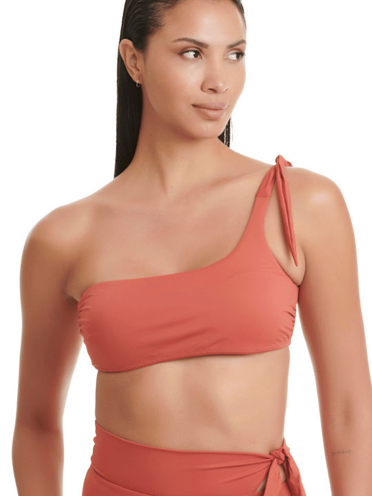 Erka Mare Bikini με έναν Ώμο & Ενίσχυση Πορτοκαλί