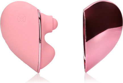 Shots Tapping Heart Klitoris Vibrator 15cm Rosa