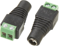 100082 Conector de alimentare Conector DC Jack feminin Clema 5.5 X 2.1mm