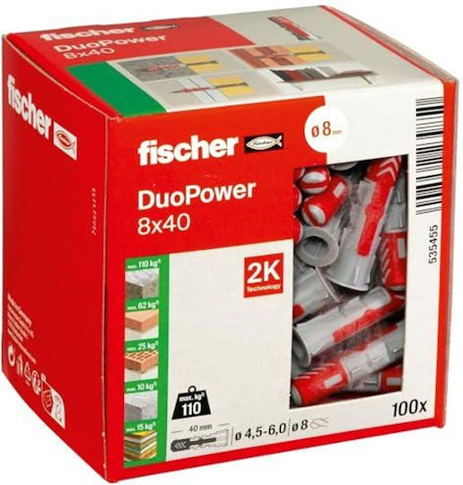 fischer Duopower Oops Plastic 8x40mm