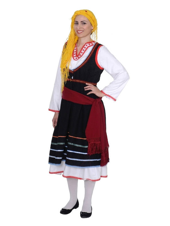 Traditional Costume Aegean Islands with 1 Row Necklace