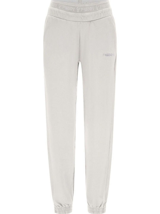 Freddy Trousers Παντελόνι Φόρμας Fleece Λευκό