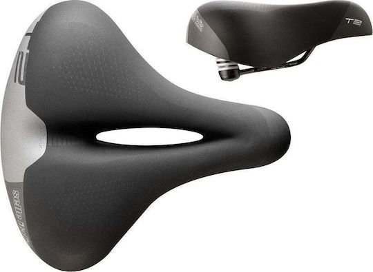 Selle Italia T 2 Flow Schwarz Fahrradsattel Trekking