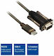 Act Ac6002 Konverter USB-C Stecker RS232 Stecker 9 Pin 1,5 m Schwarz