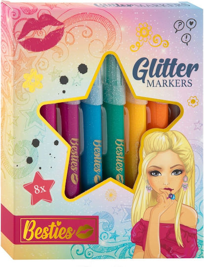 Glitter Zeichenmarker Set 8Stück
