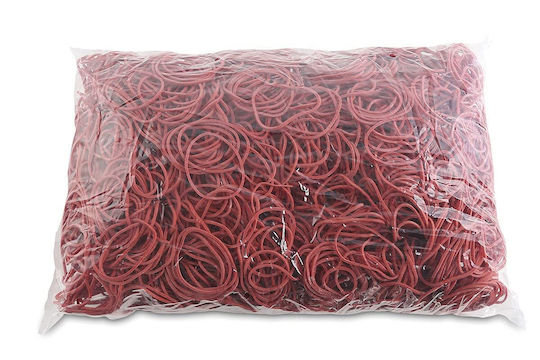 Office Products Λαστιχάκια Συσκευασίας με Διάμετρο 40mm Κόκκινα 1000gr