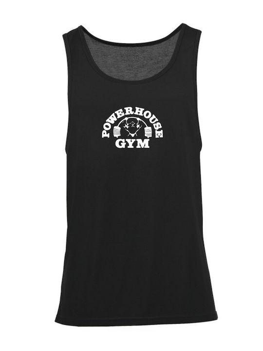 Men's Athletic Sleeveless Blouse Black