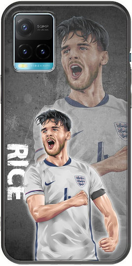 Euro 2024 Declan Rice Vivo Y21s Negru TPU Silicone Negru
