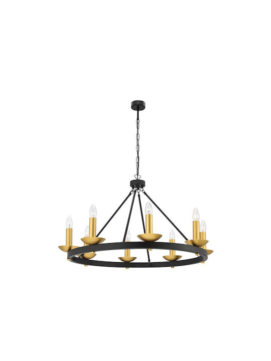 Luma Chandelier Candlestick 8xE14 Gold 80cm 100...