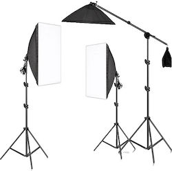 Photography Lighting Kit Softbox Lights Continuous Lighting 3pcs No Bulbs