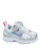 Dart 7 TD Kinder Sportschuhe Laufen mit Bügel- und Schleifenverschluss Silber