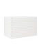 vidaXL Blumenkasten Hölzernes White 70x40x46cm.