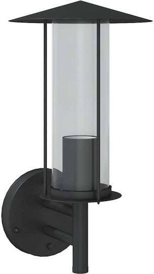 vidaXL Lumină de exterior montată pe perete E27 IP44 17.5x17.5x33εκ.