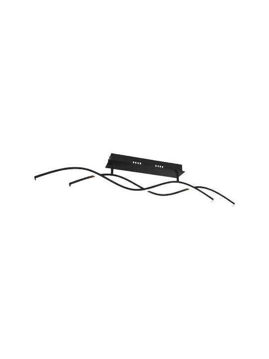 Vivalux Light fixture Ceiling Mount Light 88cm Black with Integrated LED