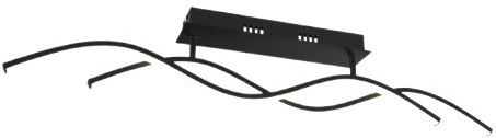 Vivalux Light fixture Ceiling Mount Light 88cm Black with Integrated LED