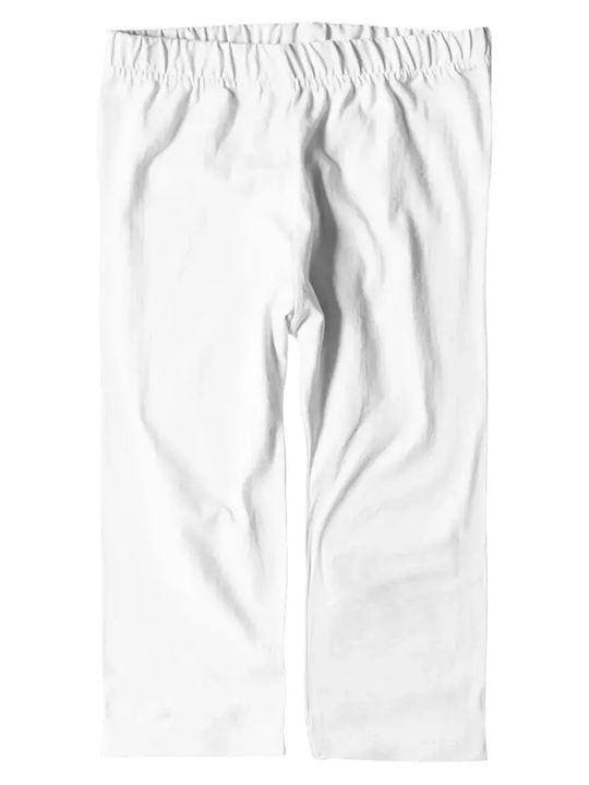 Kids Legging Capri White