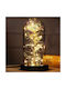 Ewige Rose Valentinstag Gold 22cm in Yala mit LED Korbi