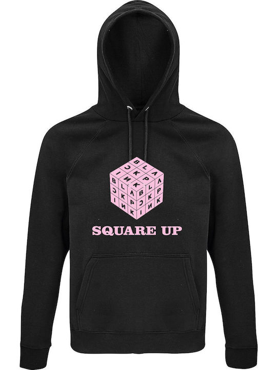 Παιδικό Φούτερ με Κουκούλα και Τσέπες Black Blackpink Square Up Kpop