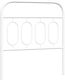 vidaXL Metallic White Bed Headboard 95x100cm