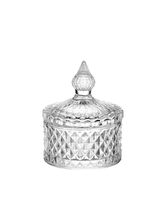 Palma Emporio Glass Sweet Jar with Lid Transparent 8.5x10.8cm