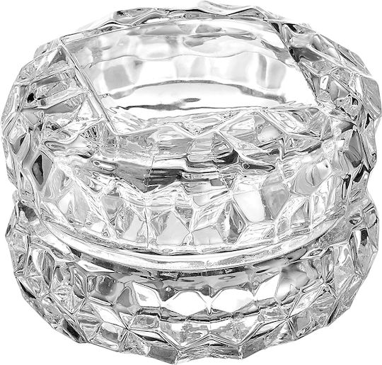 Palma Emporio Glass Sweet Jar with Lid Transparent 7x5cm