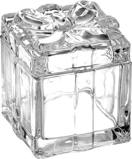 Palma Emporio Glass Sweet Jar with Lid Transparent 6x6.5cm