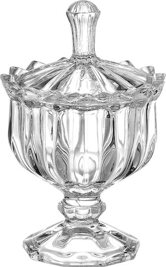 Palma Emporio Glass Sweet Jar with Lid Transparent 6.3x10cm