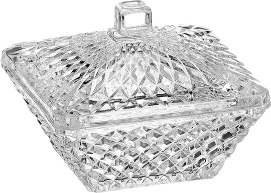 Palma Emporio Glass Sweet Jar with Lid Transparent 7.5x6cm