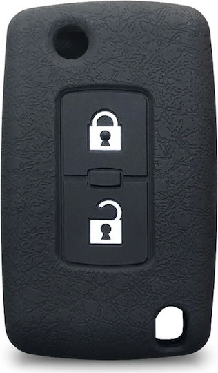 Car Key Cover Case made of with 2 Buttons for Mitsubishi