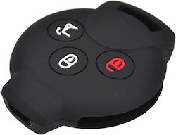 Car Key Cover Case made of with 3 Buttons for Smart